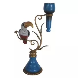 Подсвечник с туканом Glasar 17x11x35см