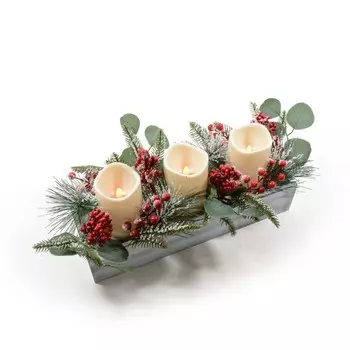 Подсвечник со свечей Mercury NY LED 48x14x18,5 см