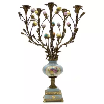 Подсвечник Wah luen handicraft с цветами 52 см