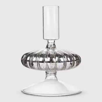 Подсвечник Yancheng Shiny прозрачный 9х9х13 см