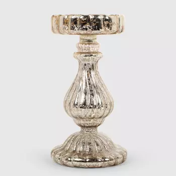 Подсвечник Yancheng Shiny золотистый 10х10х19 см