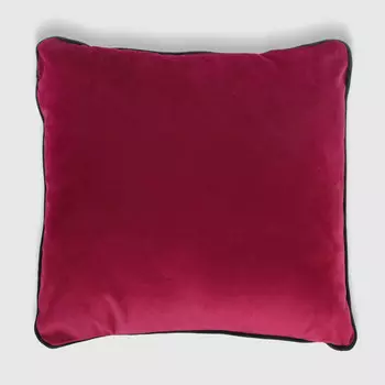 Подушка декоративная Asdiva malbiy с кантом красная 43х43 см