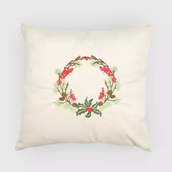 Подушка декоративная Asdiva x-mas омела 43х43 см