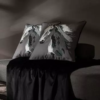 Подушка декоративная Togas Хестен коричневый 50x50 см