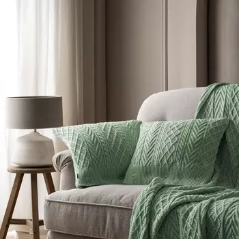 Подушка декоративная Togas Марсили зеленый 50х50 см