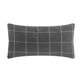 Подушка Homelines textiles drill check 30х60см dark grey