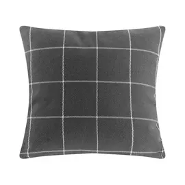 Подушка Homelines textiles drill check 45х45см dark grey