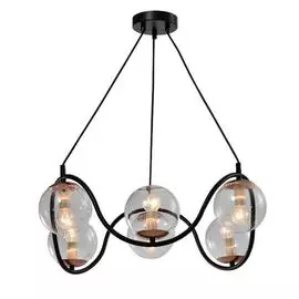 Подвес Rivoli Apollo P6 Черный/медь 6хE14 40W