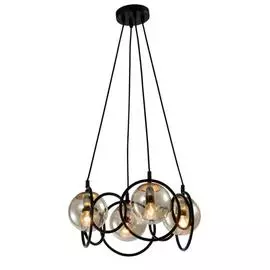 Подвес Rivoli Ariadna P4 Черный/античное золото 4хE14 40W