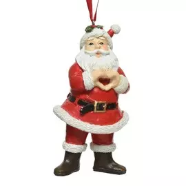 Подвеска декор Kaemingk санта 5х10 см