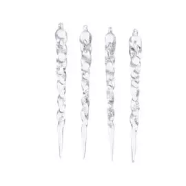 Подвеска декор Kaemingk сосулька 4 шт