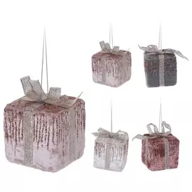 Подвеска декор Koopman NY подарок 6х6х6 см в ассортименте