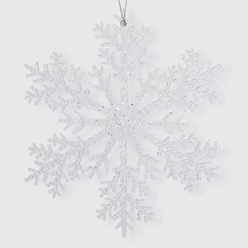 Подвеска Due Esse Christmas снежинка 21 см в ассортименте