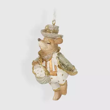 Подвеска елочная Goodwill крот-джентльмен 9 см, в ассортименте