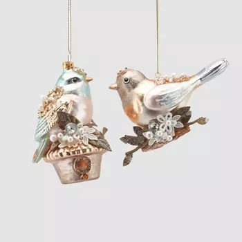 Подвеска на елку Edg птичка 11 см в ассортименте