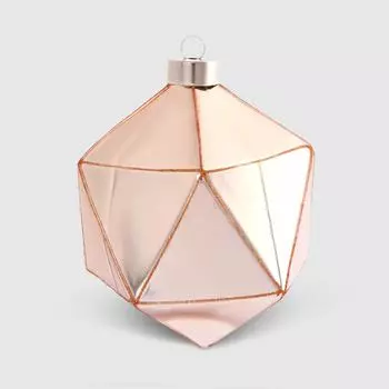 Подвеска стеклянная Yancheng Shiny золотая, 13х14 см