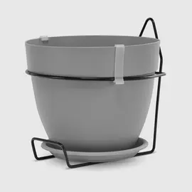 Подвесное кашпо Artevasi Carpi Campana светло-серое 20 см