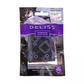 Подвесной освежитель воздуха для автомобиля Deliss New Car саше 7,8 г