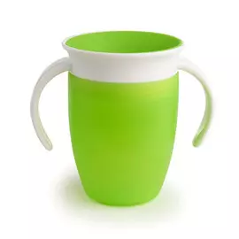 Поильник-непроливайка Munchkin MIRACLE 360° с ручками зеленый 207 мл