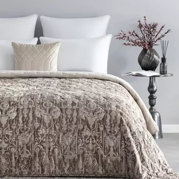 Покрывало Estia Дивина коричневый 240х260 см