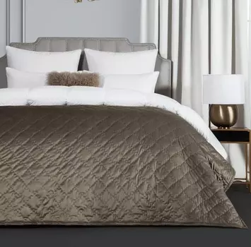 Покрывало Estia Вилен 240х260 см коричневый