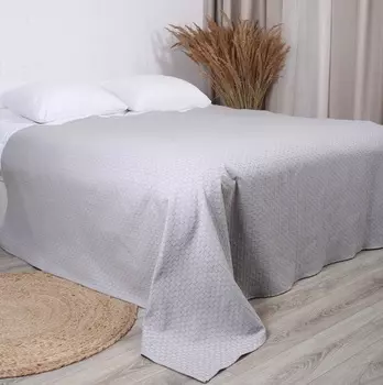 Покрывало Mona Liza Nature150х200 см серое вафля жаккард