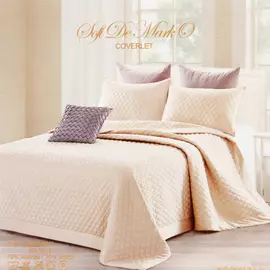 Покрывало Sofi de marko Арагорн 230х250 атласное молочный