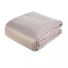 Покрывало Sofi de Marko атласное полоска 230х250 см пудра