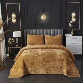 Покрывало Sofi De Marko Фернанд горчичное 240х260 см