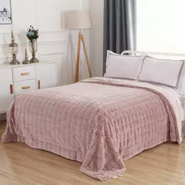 Покрывало Sofi De Marko Мадлен пепел роза 220х240 см