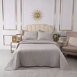 Покрывало Sofi De Marko Натаниэль светло-серое 240х260 см