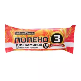 Полено NatureFlame 3 часа горения