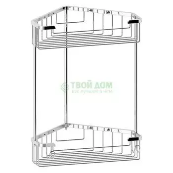 Полочка-решетка 2-х уровневая треугольная 23х23см FBS RYN 006