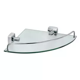 Полка стеклянная угловая Fixsen Kvadro FX-61303A
