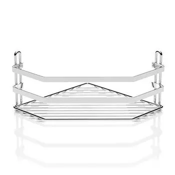 Полка угловая Teknotel 1 ярус 20x20x10 см нержавеющая сталь