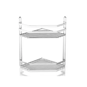 Полка угловая Teknotel 2 яруса 20x20x30 см нержавеющая сталь