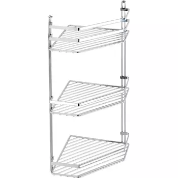 Полка угловая Teknotel 3 яруса хром