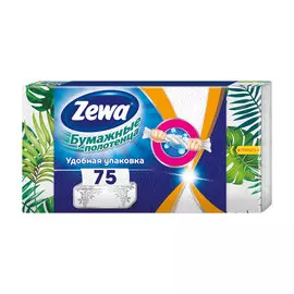 Полотенца бумажные Zewa Wish&amp;Weg Удобная упаковка двухслойные 75 шт