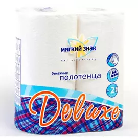 Полотенца кухонные Мягкий Знак DELUXE 2-слойные 2 рулона