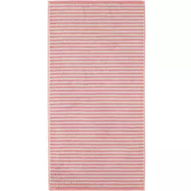 Полотенце CAWO Campus Stripes коралловое 50х100 см