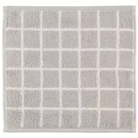 Полотенце CAWO Check белое с серым 30х30 см