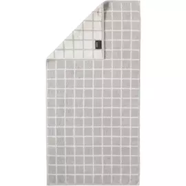 Полотенце CAWO Check белое с серым 50х100 см