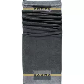 Полотенце CAWO Sauna антрацит 80х200 см