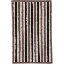 Полотенце CAWO Stripes бежевое с коричневым и чёрным 30х50 см