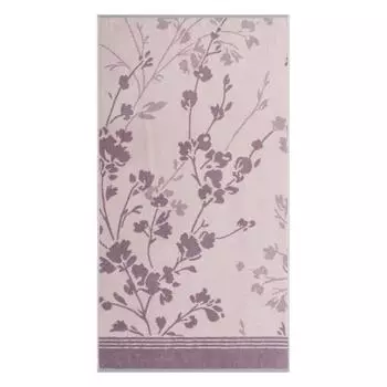 Полотенце Cleanelly Basic kyoto бело-лиловый 70х130 см