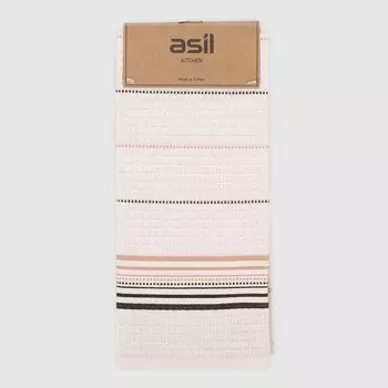 Полотенце кухонное Asil stripe вафля бежевый 45х70 см