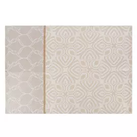 Полотенце кухонное Cleanelly бежевое с серым 50х70 см