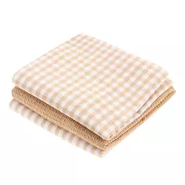 Набор полотенец Homelines textiles бежевых в квадрат 40x60 см