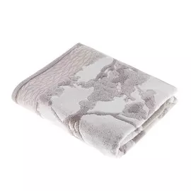 Полотенце махровое Cleanelly Форэста роза 100х150 бело-горчичный