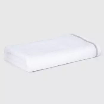 Полотенце махровое Hometex Selena белый-серый 70x140 см